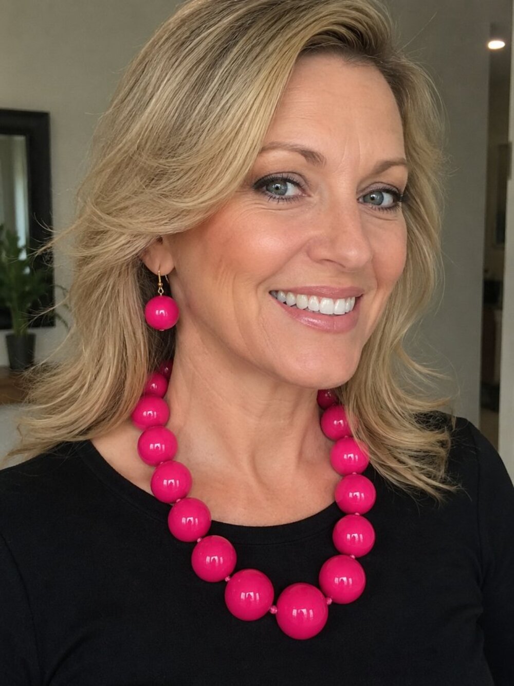 Chunky Bubble Beaded Necklace Set